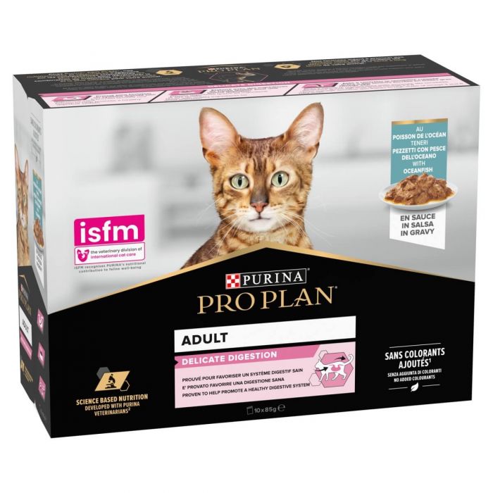 Purina Pro Plan Delicate Digestion Adult Cat Wet Food Fish