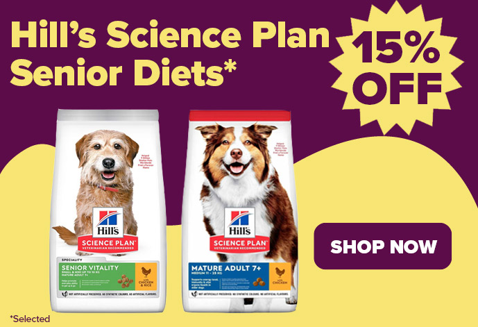 Hill's Science Plan food for Senior Dogs at Animed Direct