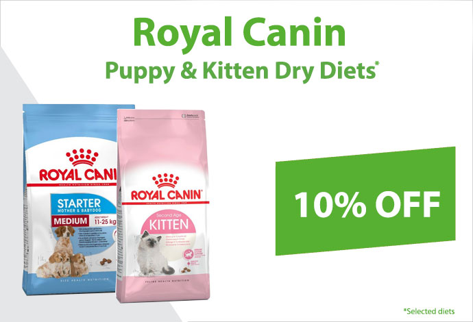 RC Selected Puppy & Kitten Diets SecPro 10% off