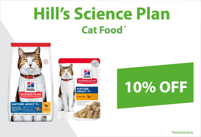 Hills Science Plan Selected Cat Food SecPro 10% off